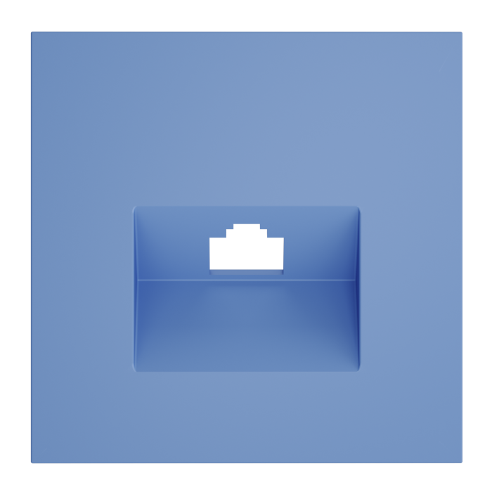 Накладка для розетки компьютерной RJ45 кат.6, S70 (деним)