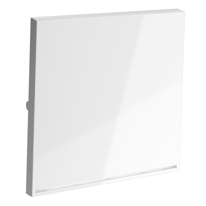 Клавиша для выключателя/переключателя одноклавишного с подсветкой, S70 (белый глянцевый)