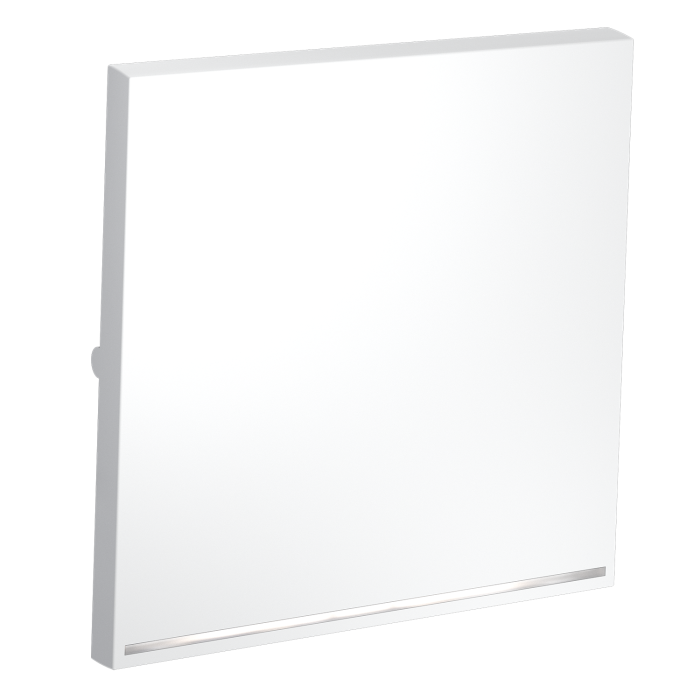 Клавиша для выключателя/переключателя одноклавишного с подсветкой, S70 (белый матовый)