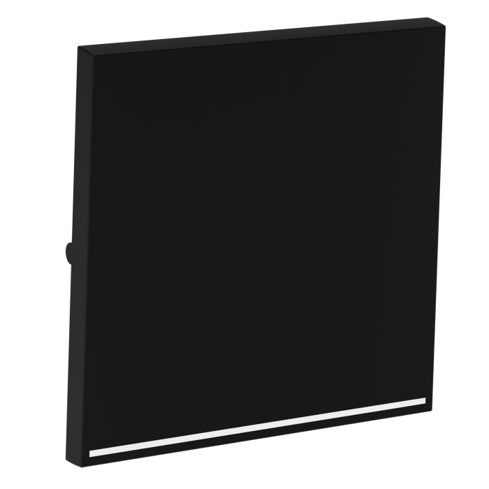 Клавиша для выключателя/переключателя одноклавишного с подсветкой, S70 (черный матовый)