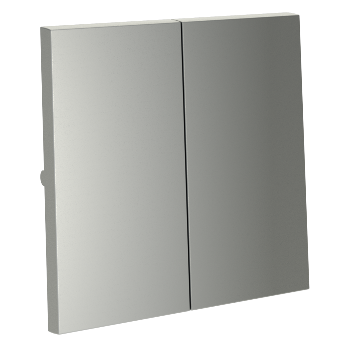 Клавиши для выключателя/переключателя двухклавишного, S70 (сталь)