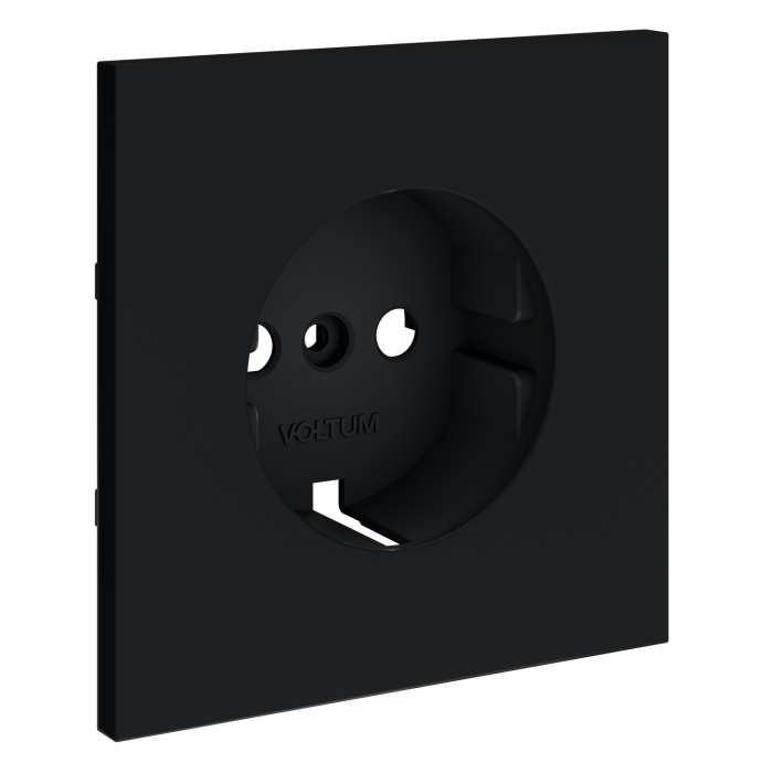 Накладка для розетки с заземлением, S70 (графит)