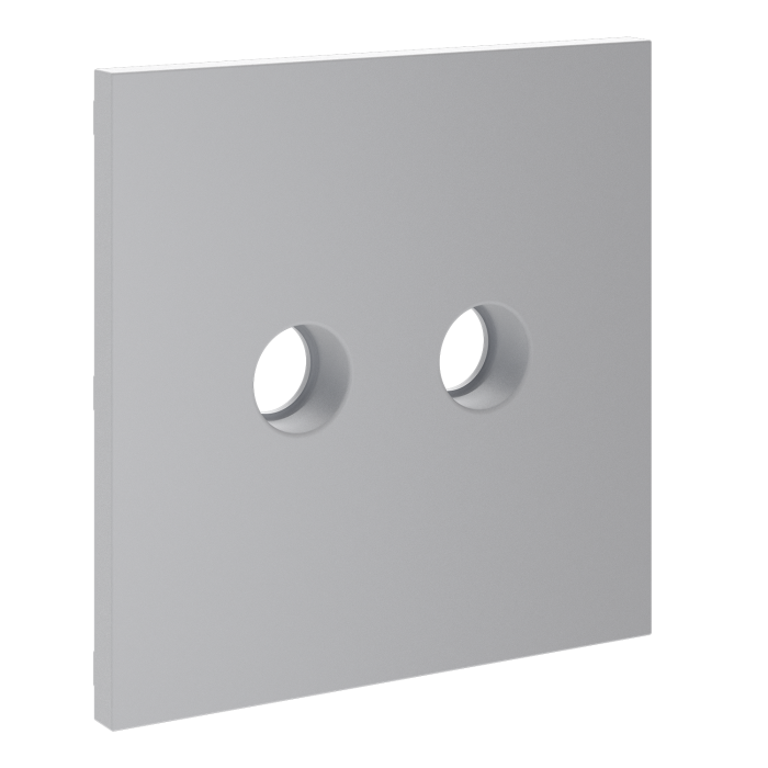 Накладка для розетки телевизионной оконечной TV+SAT, S70 (серый)