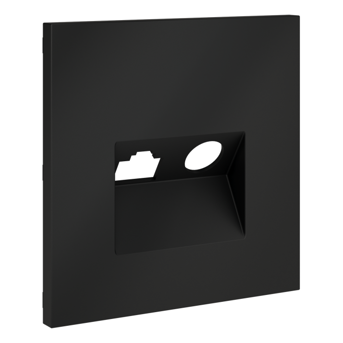 Накладка для розетки TV+RJ45 кат. 6, S70 (графит)