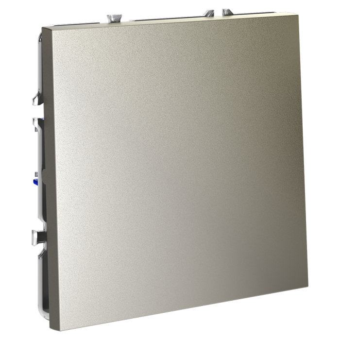 Выключатель встраиваемый VOLTUM S70 одноклавишный 10А, (шелк)