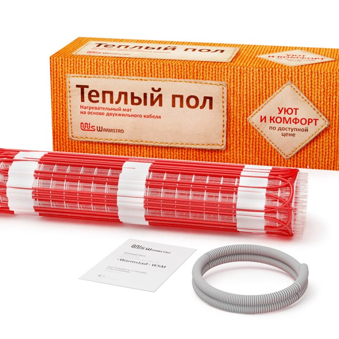 Нагревательный мат "Warmstad" WSM-910-6,00 в комплекте 910 Вт