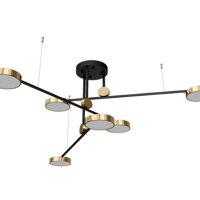 Люстра Kink Light Рапис 07647-6,20(4000k) Черный + Бронза