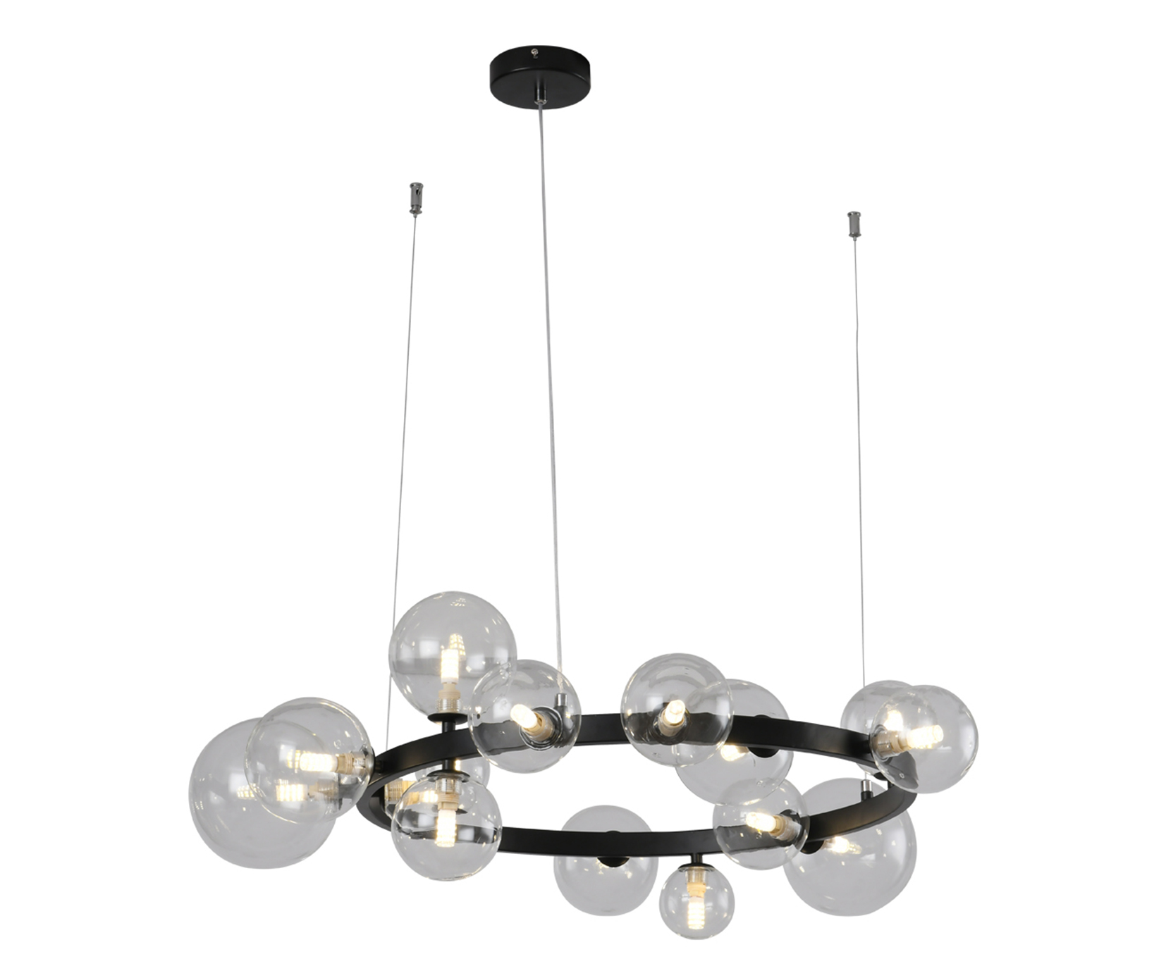 Люстра Kink Light Иона 07608-15A,19 Черный