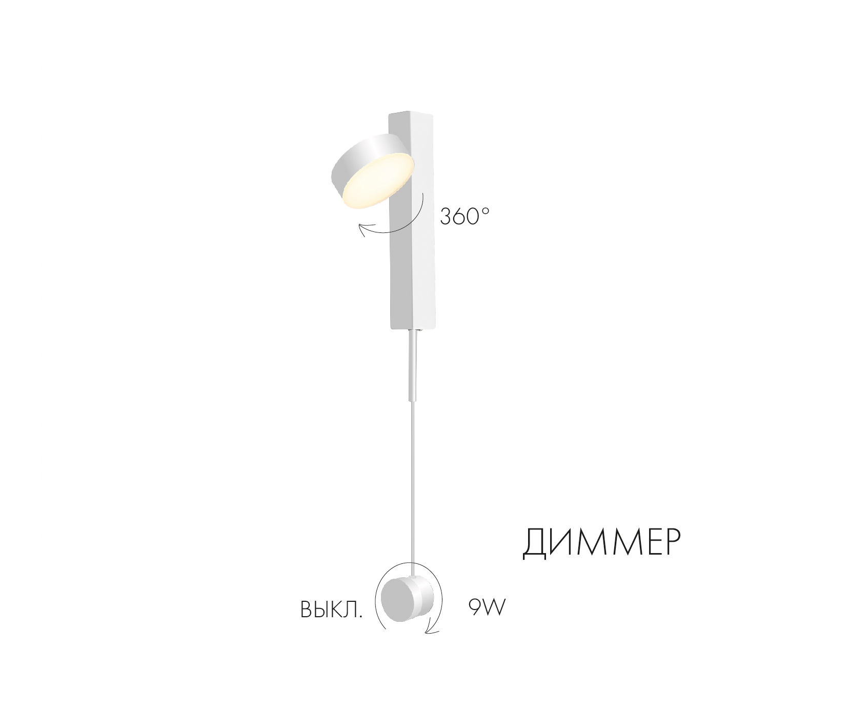 Бра Kink Light Винетта 08422,01 Белый