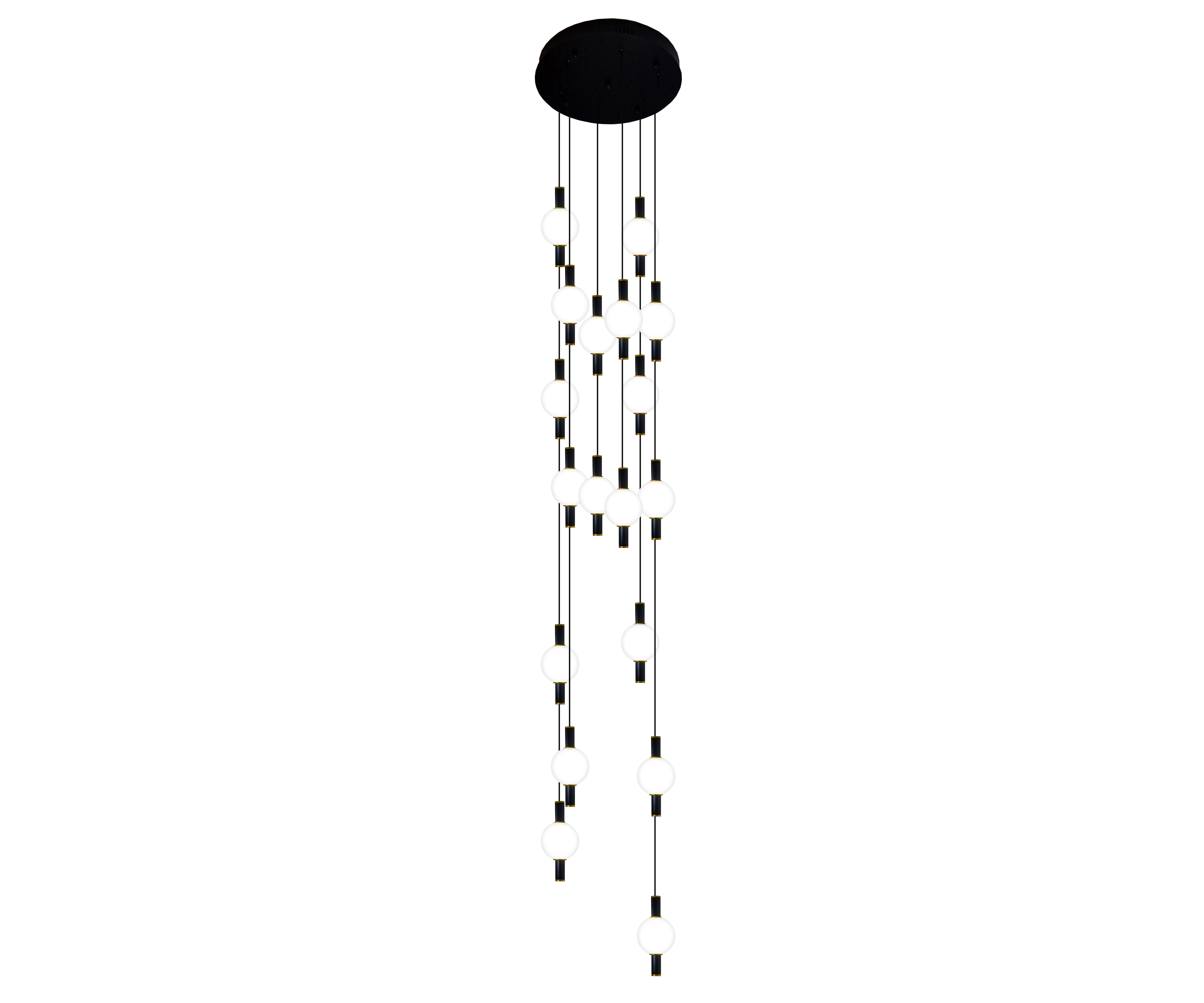 Люстра Kink Light Луена 07637-18A,19(01) Черный