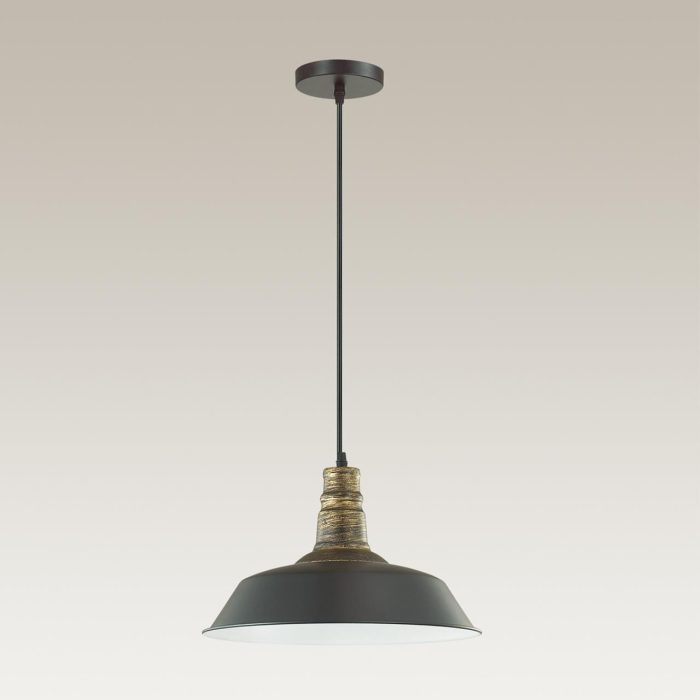 Подвесной светильник LUMION STIG, матовый черный/черный, E27, 60W