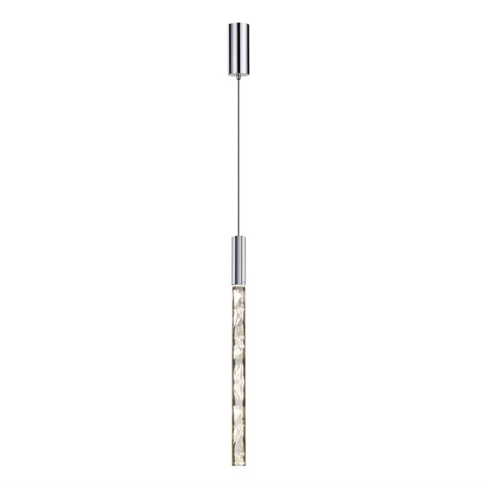 Подвесной светильник ODEON LIGHT ALETTA, хром/прозрачный, LED, LED 4W, 4000K