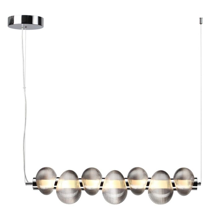 Подвесной светильник ODEON LIGHT BRUCO, хром/дымчатый градиент, LED, LED 24W, 4000K