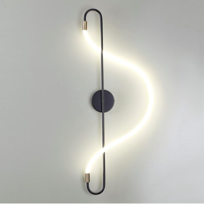 Бра ODEON LIGHT KEYS, черный/белый, LED, LED 19W, 4000K