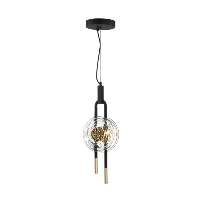 Подвесной светильник ODEON LIGHT EXCLUSIVE MAGNET, черный/золотой, LED, LED 12W, 3000K