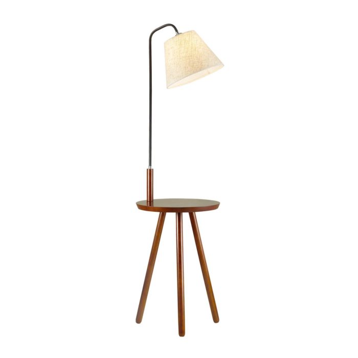 Торшер ODEON LIGHT KALDA, темное дерево/рогожка, E27, 60W