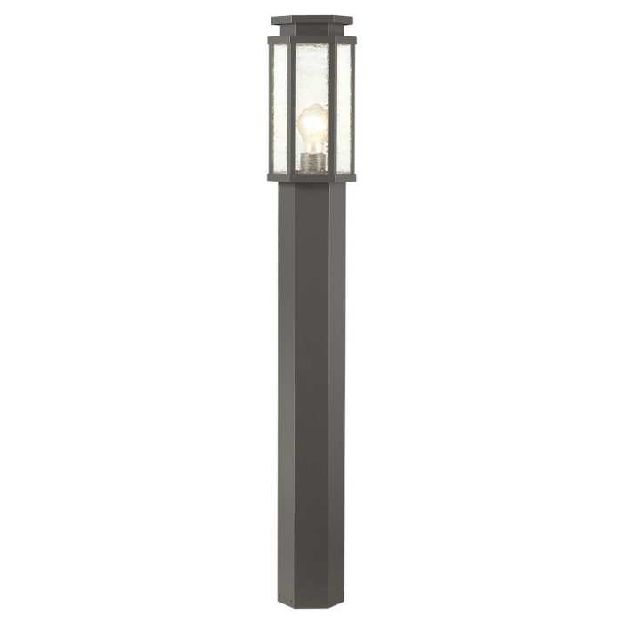 Уличный светильник ODEON LIGHT GINO, темно-серый/белый, E27, 100W