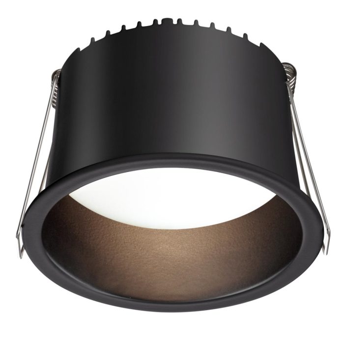 Встраиваемый светильник NOVOTECH TRAN, черный, LED, LED 12W, 3000K