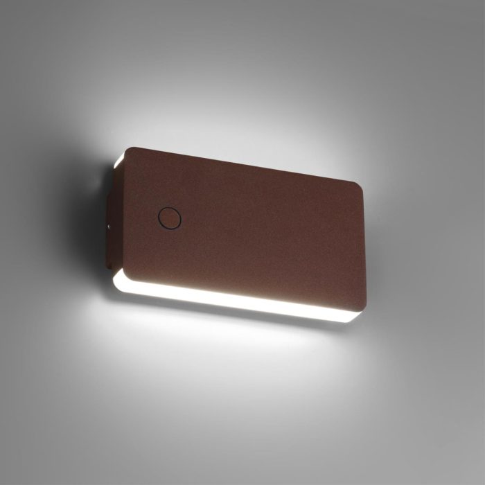 Уличный светильник NOVOTECH STRAIT, коричневый, LED, LED 10W, 3000K