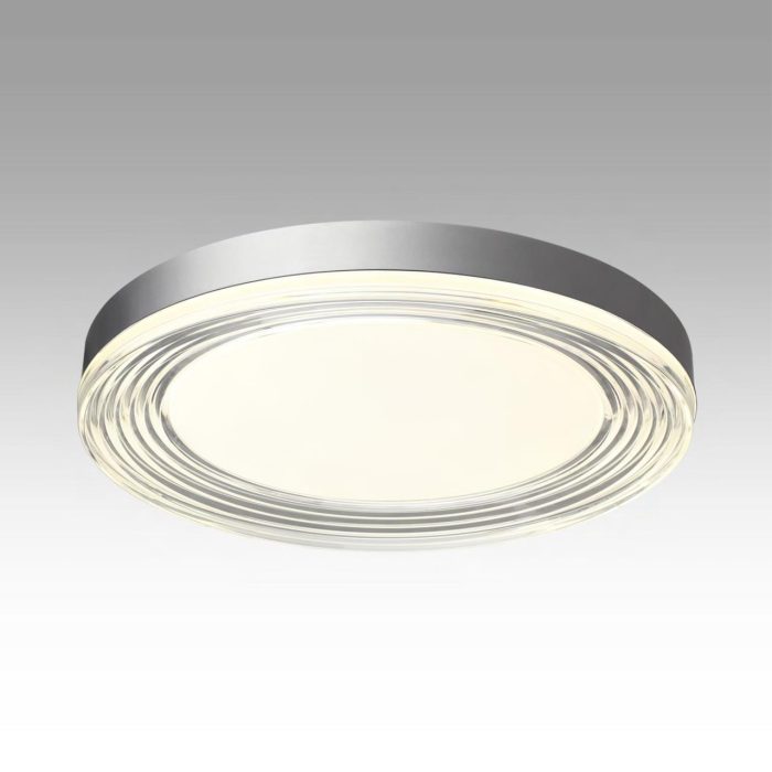 Настенно-потолочный светильник SONEX INFINITA, серебро, прозрачный/серебристый, LED, LED 112W, 4000K