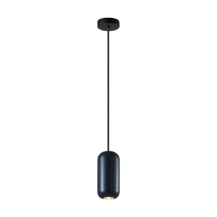 Подвесной светильник ODEON LIGHT COCOON, черный/темн синий, GU10, LED 4W