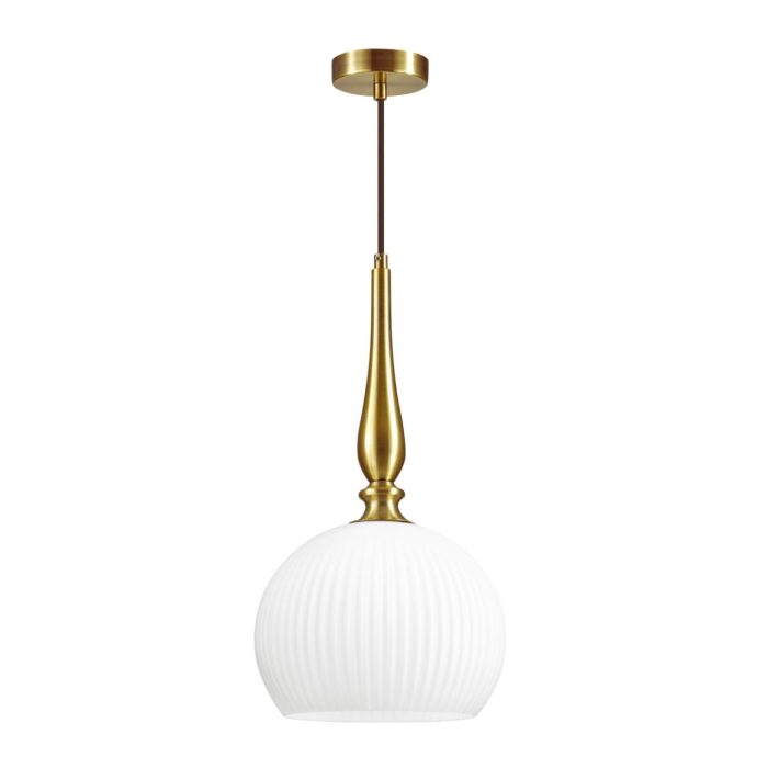 Подвесной светильник ODEON LIGHT RUNGA, белый/бронзовый, E27, 60W