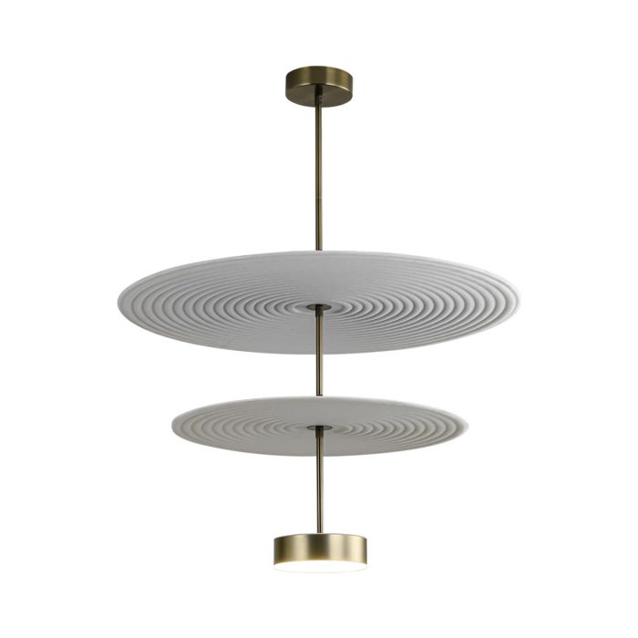 Потолочный светильник ODEON LIGHT FELT, белый/серый, LED, 20W, 3000K
