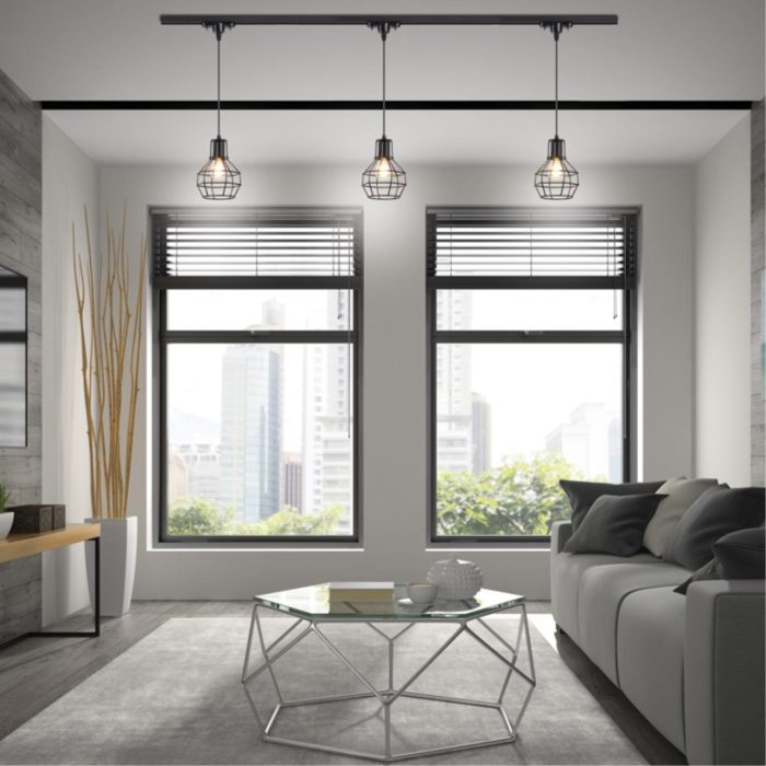 Трековый светильник NOVOTECH ZELLE, черный, E27, 50W
