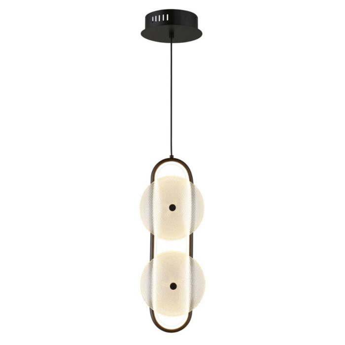 Светильник подвесной Omnilux Pancone OML-52506-02, черный + прозрачный