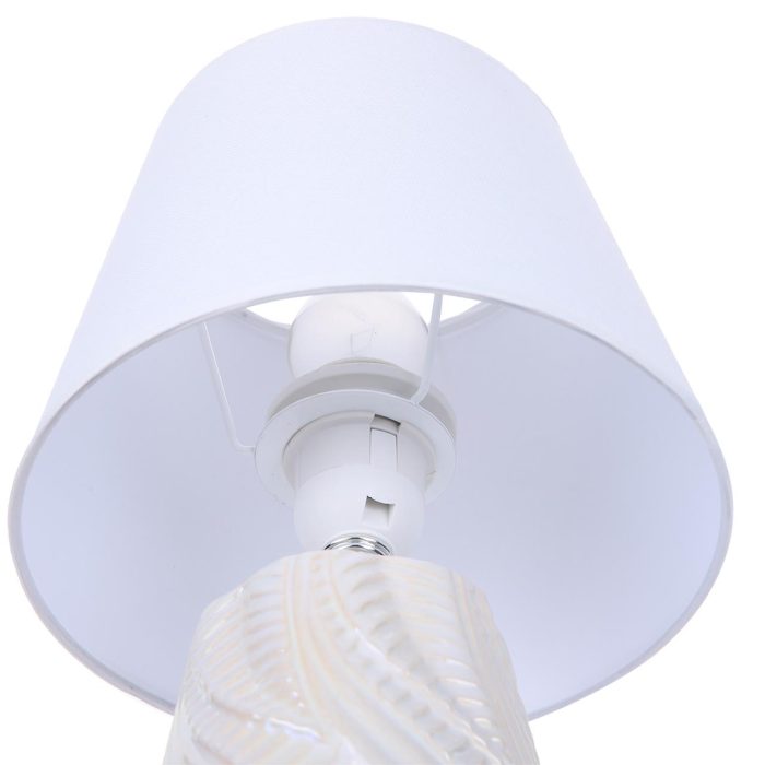 Настольная лампа LUMION SINNA, белый, жемчужный/белый, E27, 60W