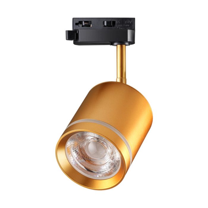 Трековый светильник NOVOTECH ARUM, матовое золото/золотой, LED, LED 15W, 4000K