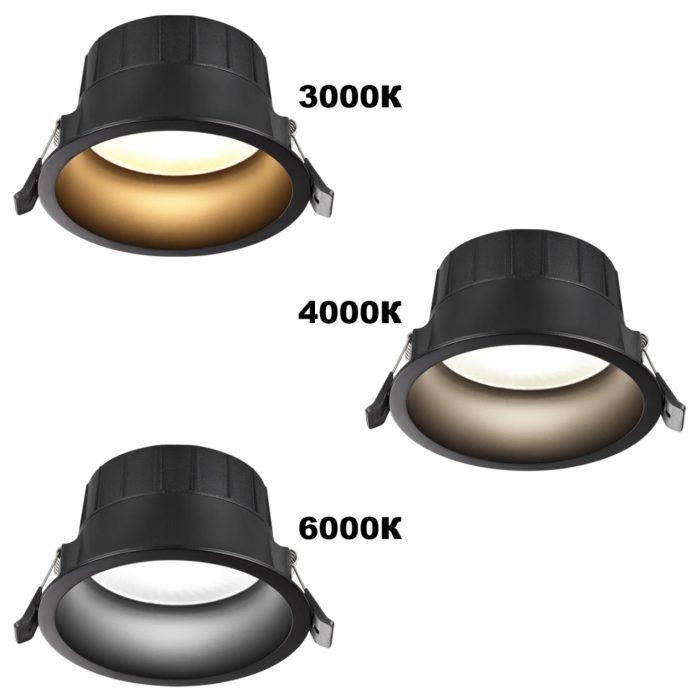 Встраиваемый светильник NOVOTECH CLARA, черный, LED, LED 40W, 3000K