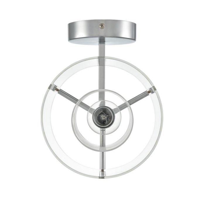 Бра LUMION VERDI, хром, прозрачный/хром, E14, 40W