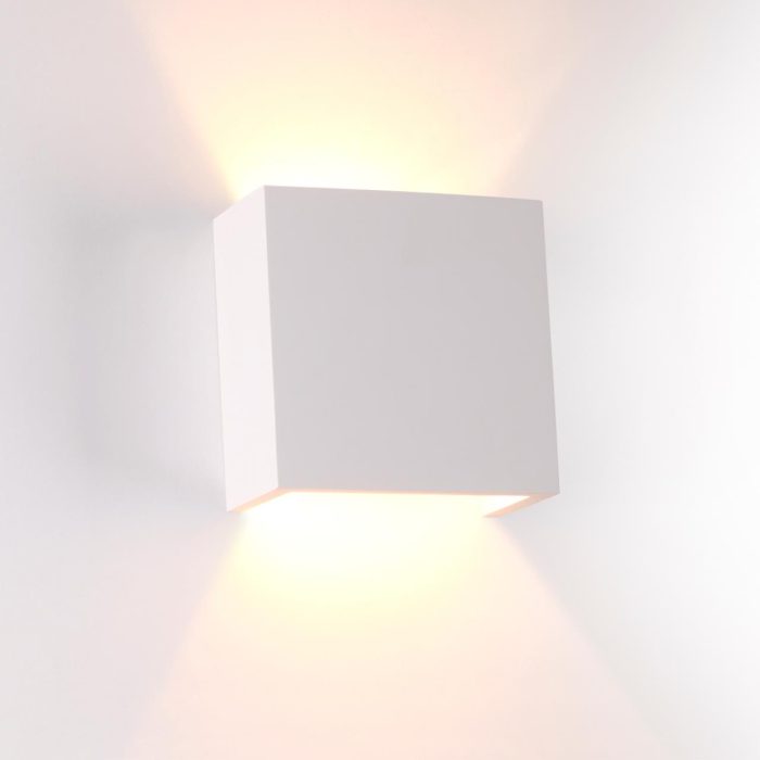 Бра ODEON LIGHT GIPS, белый гипсовый/белый, G9, 25W