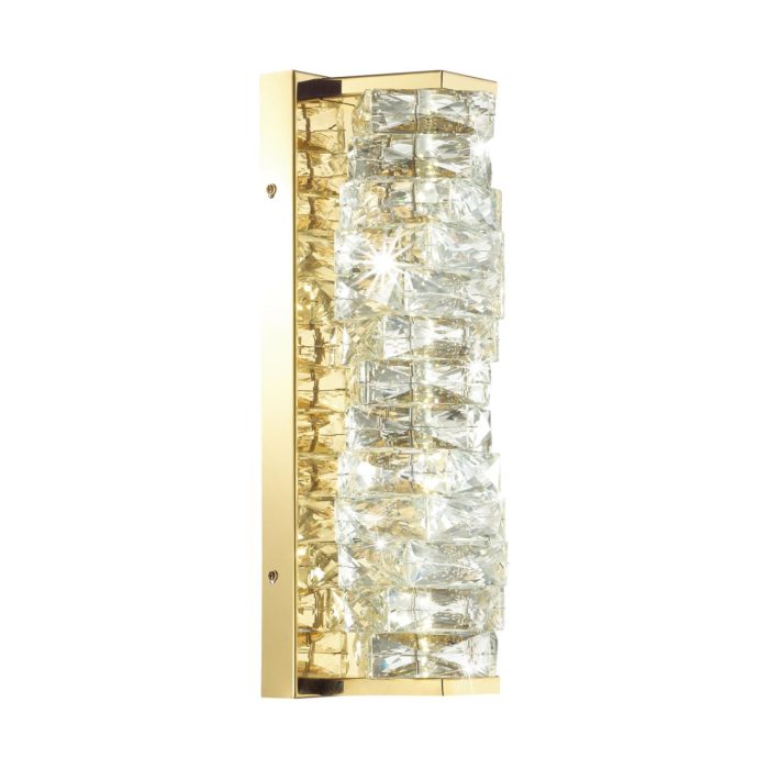 Бра ODEON LIGHT Straza, золотой/прозрачный, LED, LED 10W, 4000K