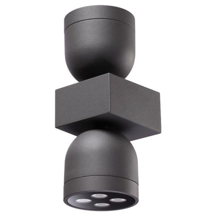 Бра NOVOTECH GALEATI, темно-серый/серый, LED, LED 40W, 3000K