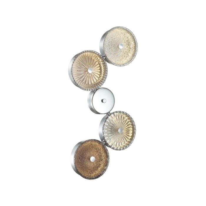 Бра ODEON LIGHT EXCLUSIVE CARAMELLA, хром/серый, LED, LED 25W, 4000K