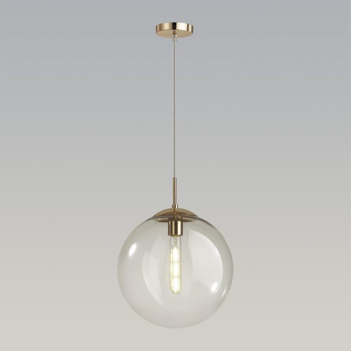 Подвесной светильник LUMION SUMMER, золотой/прозрачный, E27, 60W