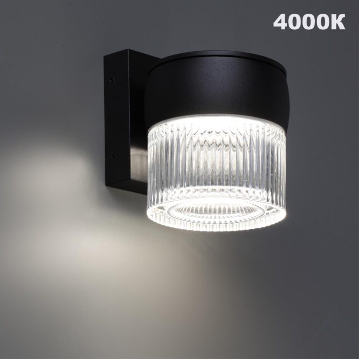 Уличный светильник NOVOTECH ESTIMA, черный/прозрачный, LED, LED 8W, 2700K