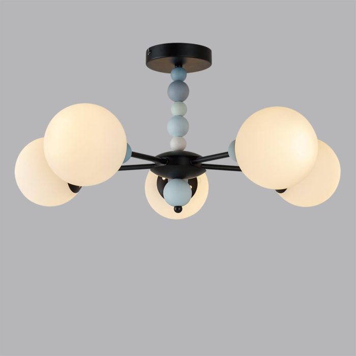 Потолочный светильник LUMION SUNDAY, чёрный/черный, E14, 200W