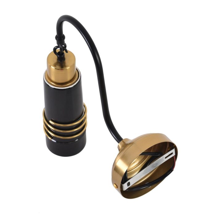 Бра LUMION LILO, золото, черный/черный, E27, 60W