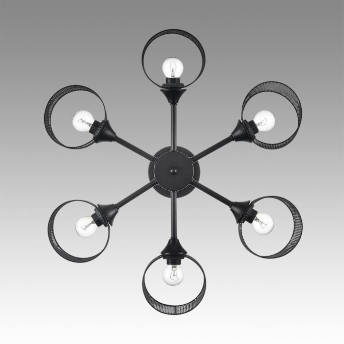 Потолочный светильник LUMION TIDINA, черный/латунь, E27, 360W