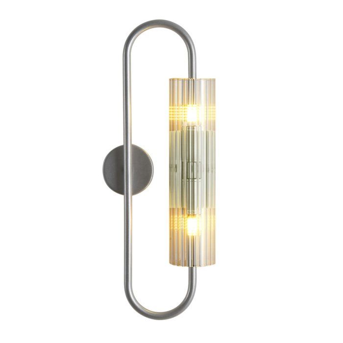 Бра LUMION TORONTO, серебро, прозрачный/серебристый, G9, 40W