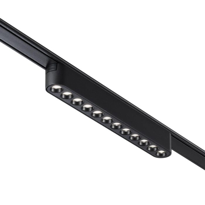 Трековый светильник NOVOTECH SMAL, черный, LED, LED 12W, 3000K