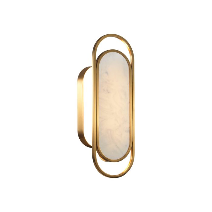 Бра ODEON LIGHT MILANO, бежевый/бронзовый, LED, LED 12W, 3000K