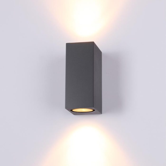 Уличный светильник NOVOTECH LANDSCAPE, темно-серый/серый, черный, GU10, 100W