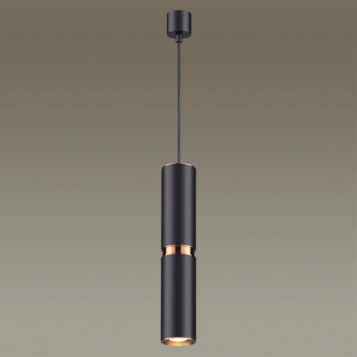 Подвесной светильник ODEON LIGHT AFRA, черный/золотой, GU10 LED, 5W
