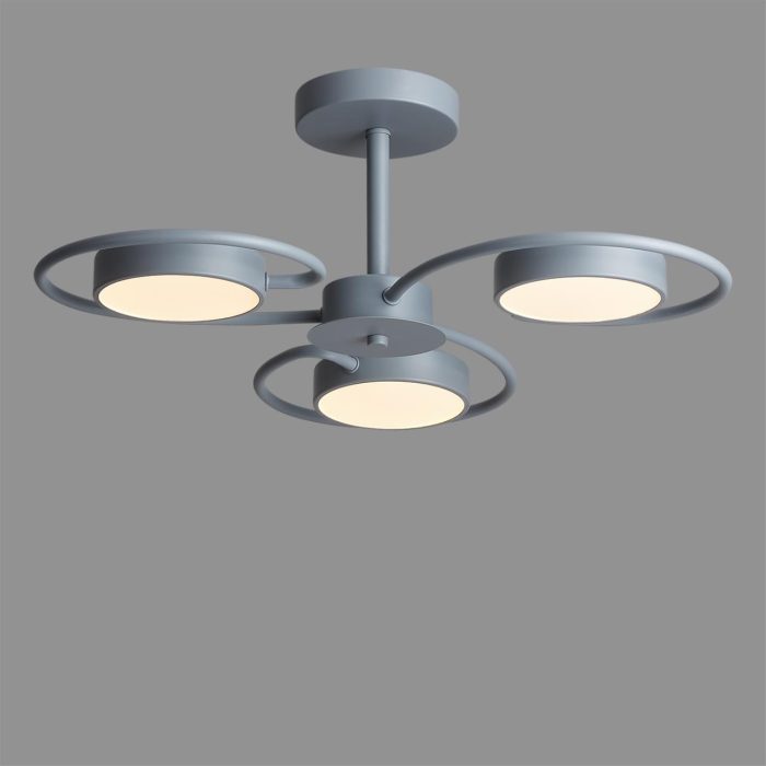 Потолочный светильник LUMION EVIN, серый, LED, LED 36W, 3000K