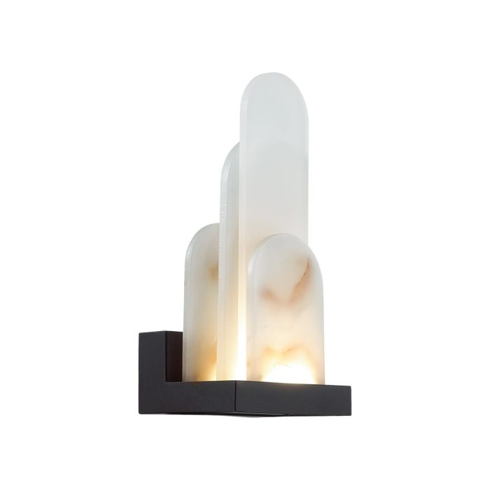 Бра ODEON LIGHT EXCLUSIVE FOROS, черный/смола под алебастр, LED, LED 12W, 3000K