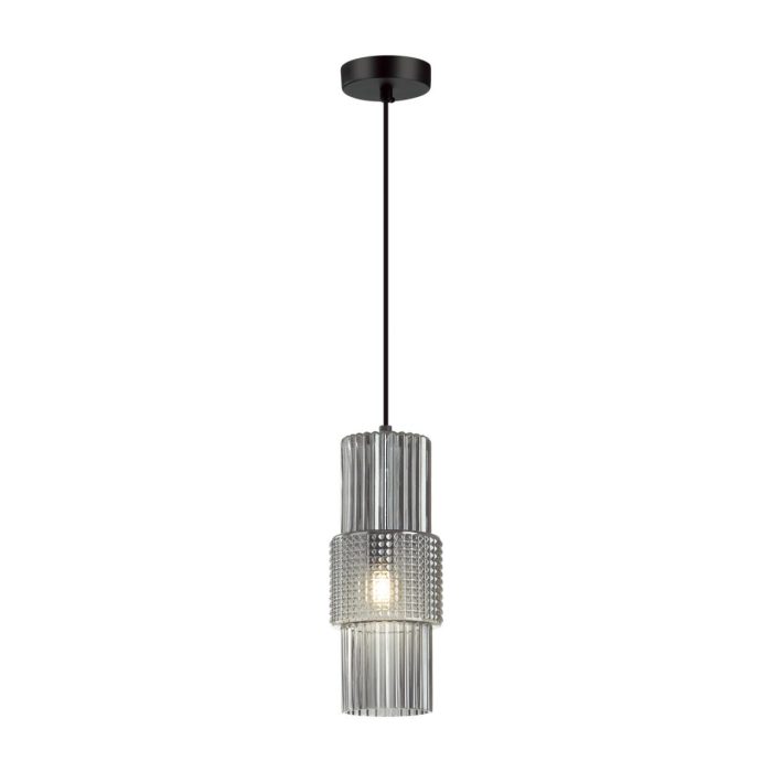 Подвесной светильник ODEON LIGHT Pimpa, черный/дымчатый, E14, 40W